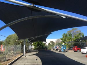 Single Bay Car Park Shade Structure