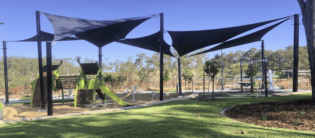 Shade sail installed by Versatile Structures