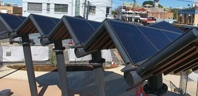 West end Common Polycarbonate walkway installed by Versatile Structures