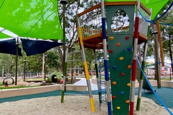 custom shade structures installed at Apex Park for Redland City Council by Versatile structures