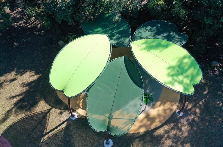 Lismore Council leaf structure installed by Versatile Structures