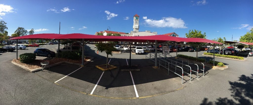A well-designed and engineered car park shade structure installed by Versatile Structures