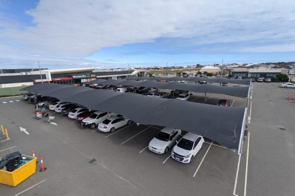 Stanthorpe car park shade structure installed by Versatile Structures4