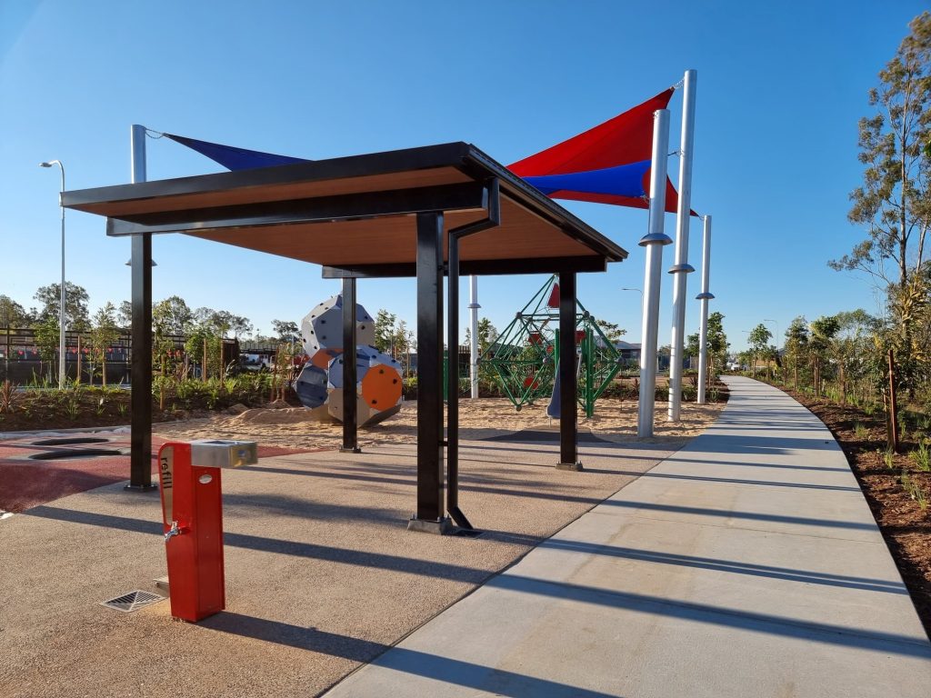 Ipswich Council Shade structure installed by Versatile Structures