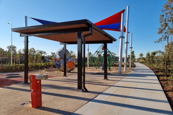 Ipswich Council Shade structure installed by Versatile Structures