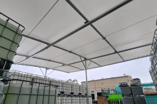 Custom PVC structure installed by Versatile Structures for Vital Chemical