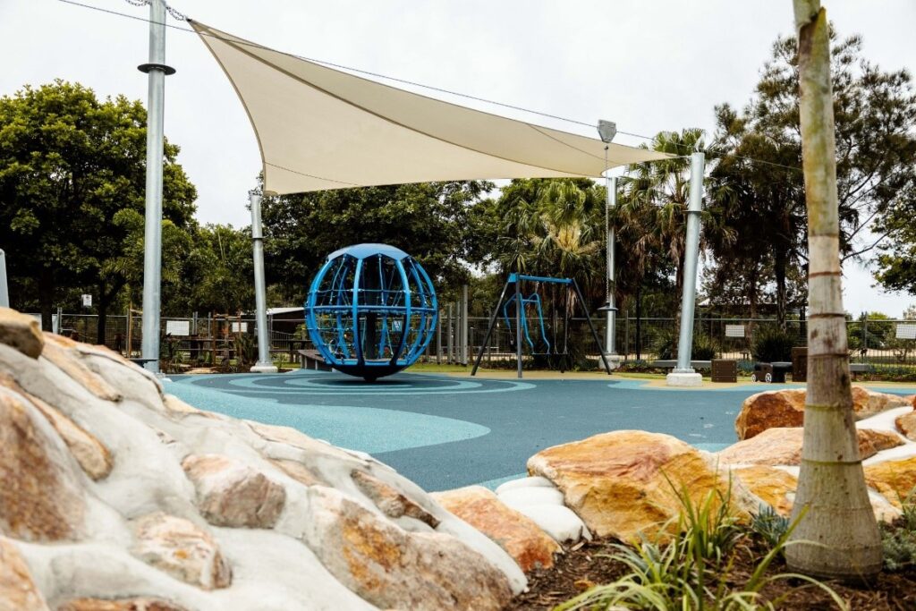 Redbank Plains shade structure installed by Versatile Structures